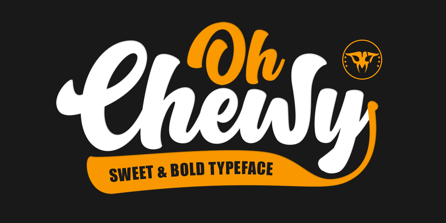 Пример шрифта Oh Chewy #1